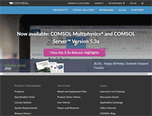 Tablet Screenshot of comsol.nl