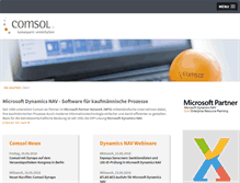 Tablet Screenshot of comsol.ag