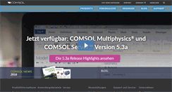 Desktop Screenshot of comsol.de