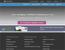 Tablet Screenshot of comsol.de